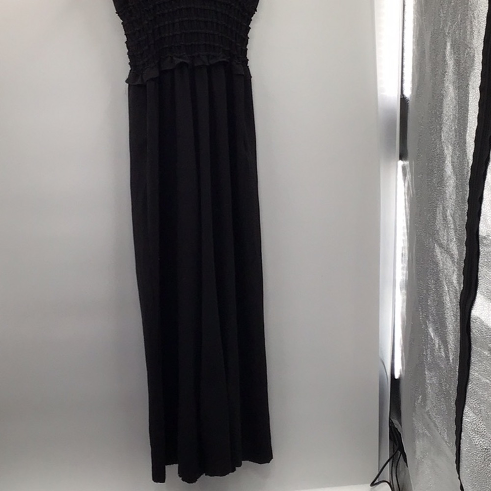 Max Studio Black Ruched Ruffled  romper - Picture 9 of 10